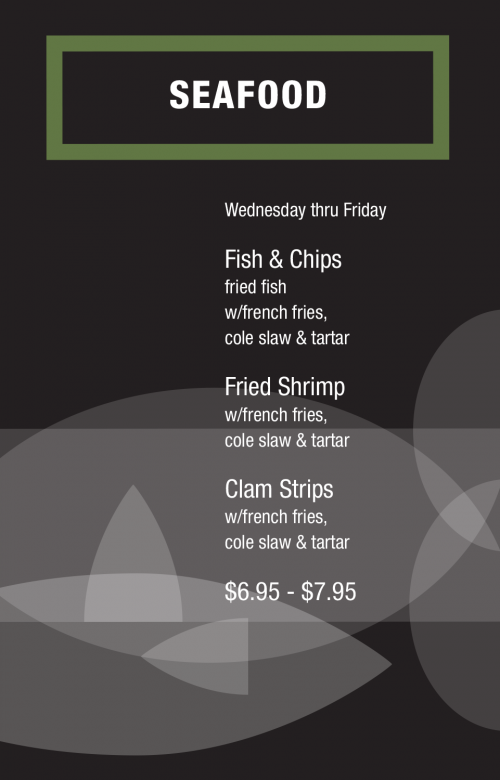 sample menu board